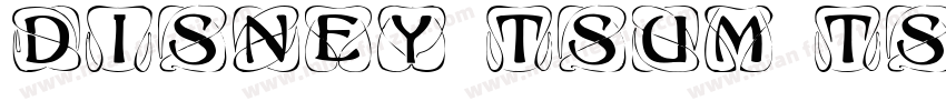DISNEY TSUM TSUM ZODIAC SCROLL STIC字体转换